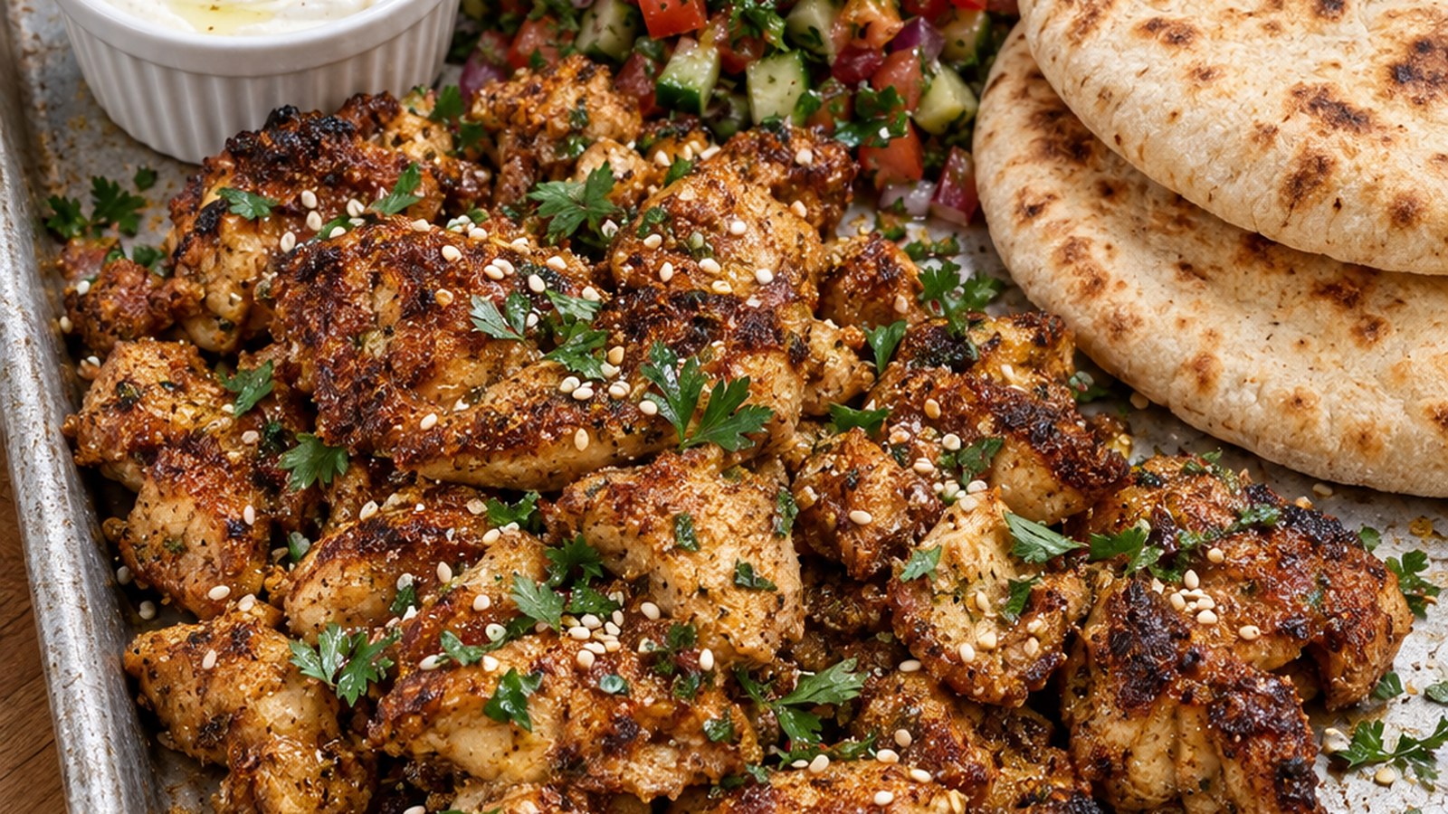 One-Pan Chicken Shawarma