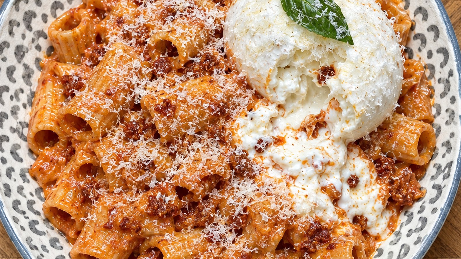 Nduja Vodka Rigatoni with Burrata
